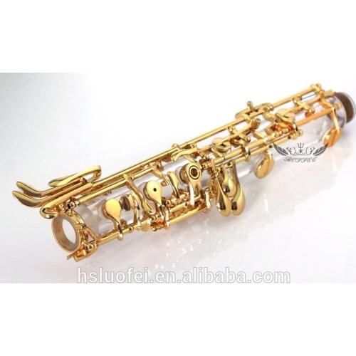 Oboe player full automatic gold plated acrylic transparent body Oboe