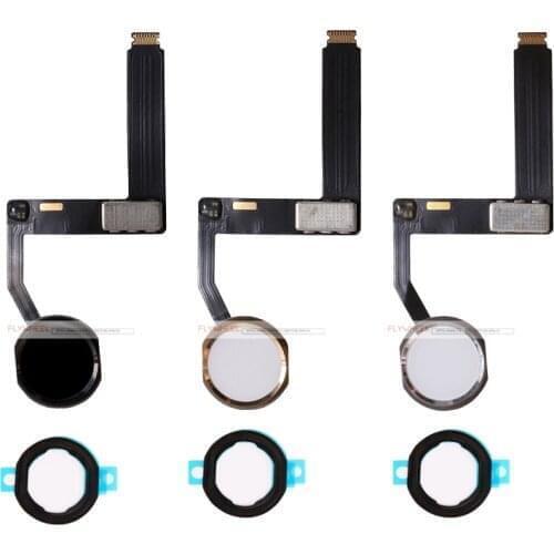 5pcs/lot Home Button with Flex Cable For iPad Pro 9.7 inch A1673 A1674 A1675 Complete Assembly Spare Part Replacement