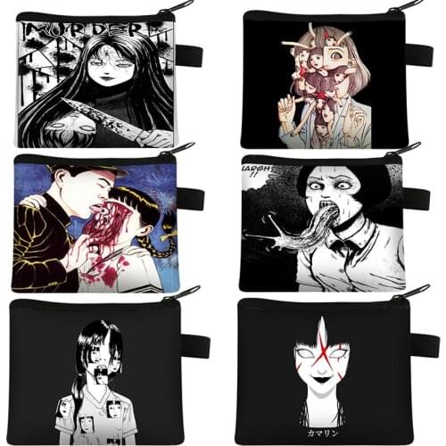 Horror Manga Jorogumo / Sluggirl Coin Purse Men Women Wallet Boys Girls Purses Credit Card Holder Bag Coin Bag Gift