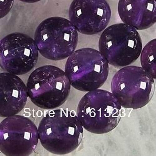 Natural Purple Stone 10mm chalcedony jades Round Loose Beads Making Women High Grade New Fashion Jewelry Findings 15inch FR08