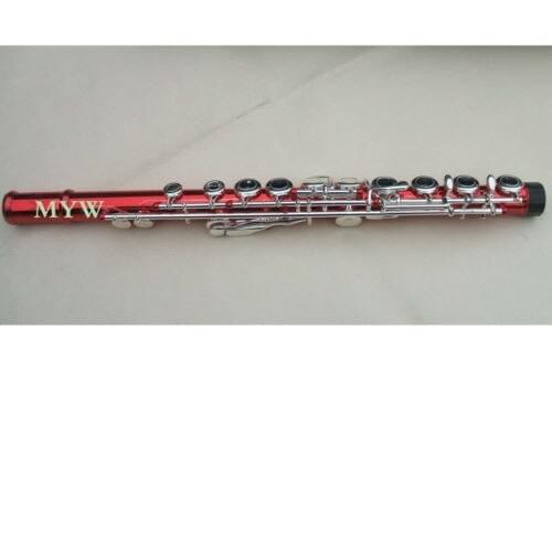 New 16 holes red flute closed beautiful shape +E key