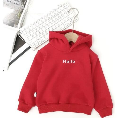 Autumn Kids Girls Hoodies Coats Baby Clothes Fashion Boys Long Sleeve hoody Tops Sweatshirts Baby Letter Print Warm Outfits