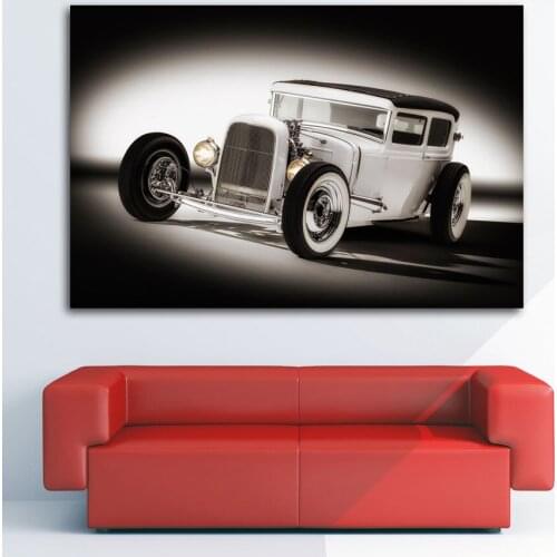 Posters and Prints Sport hot rod Vintage Retro Car Wall Art Picture Canvas Art Painting For Home Room Decor