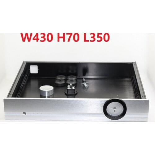 Size (mm) : W430 H70 L350 PASS style amplifier front class 4307 all aluminum chassis