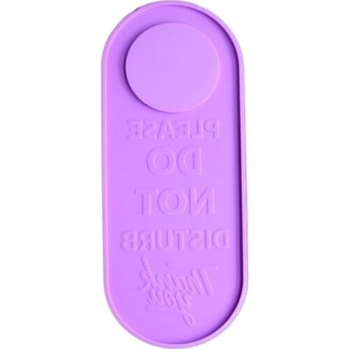 PLEASE DO NOT DISTURB THANK YOU Door Listed Hanging Plate Epoxy Resin Mold DIY Crafts Pendant Decorations Silicone Mould