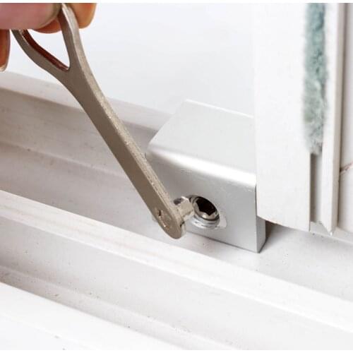 PQB LIFE Security Door Window Lock Aluminum Restrictor Window Cable Limit For Children Window Sliding Stopper Safety Key Locker