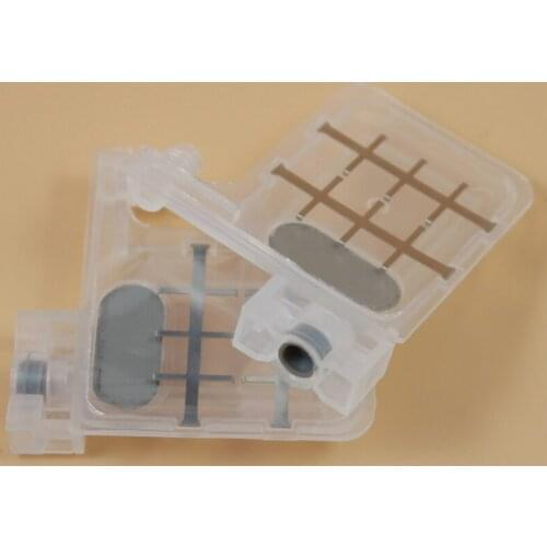 50PCS transparent damper double clips with square head for Epson DX4 / DX5 damper compatible with eco-solvent ink, 6mm connector