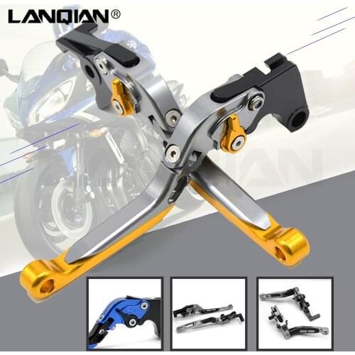 Adjustable Folding Extendable CNC Long Adjuster Brake Clutch Levers For Suzuki GSXR 600/750 2004 2005 GSXR600 GSXR750 K4 K5