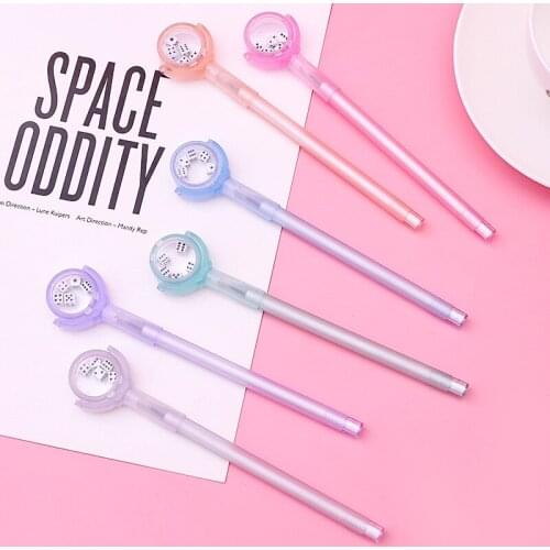 36 pcs/lot Creative Sieve Gel Pen Cute 0.5mm black ink Signature Pen School Office writing Supplies Promotional Gift