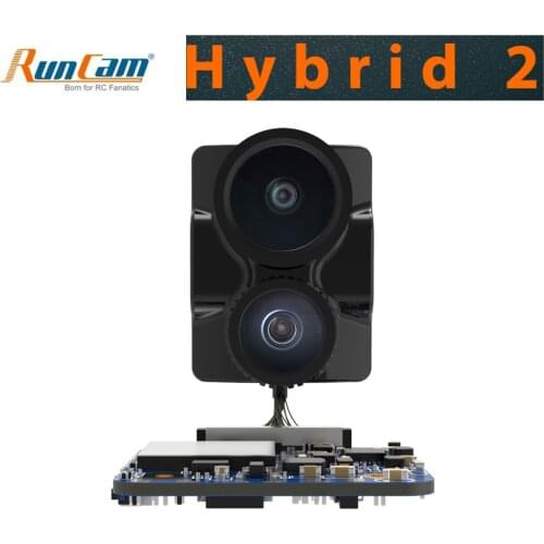 RunCam Hybrid V2 Dual Lens Wide Angle 4K HD Mini FPV Camera HD Recording FOV 145 Degree For FPV RC Racing Drone