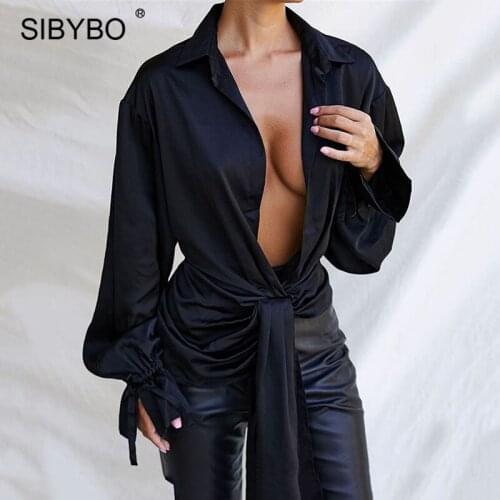 SIBYBO Blouses With Sleeves