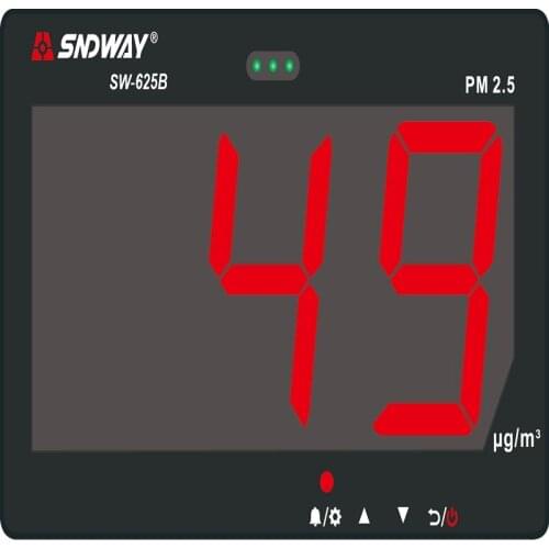 SNDWAY Air Quality Monitor PM 2.5 Tester Digital Hanging Type PM 2.5 Measuring MeterPortable Air Quality PM 2.5 Detector