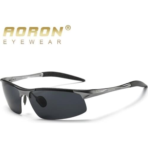 AORON Men Polarized Aluminum Sunglasses HD Goggle for Male driver lunette de soleil homme zonnebril mannen oculos masculino
