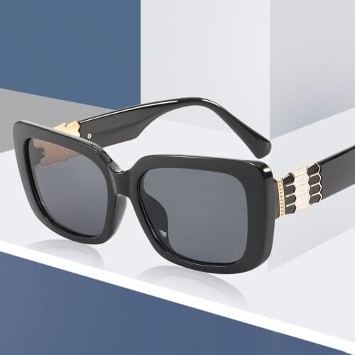 Retro Square Trendy Sunglasses Men Women Leopard Fashion Sun Glasses Anti-UV Travel Fishing Hiking Eyewear Lunette De Sol Femme