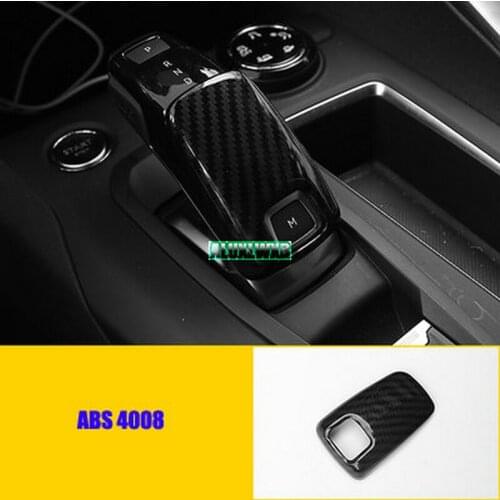 Car-styling ABS Chrome at Gear Shift Knob Cover Trim Automobiles Accessory Fit for Peugeot 4008 2017 2018 2019 Car Accessories
