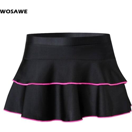 WOSAWE Gel Padded Womens Cycling shorts Underwear Skirt Outdoor Sports Skirt MTB Road Bike Bicycle Skirt Downhill Shorts S-XL
