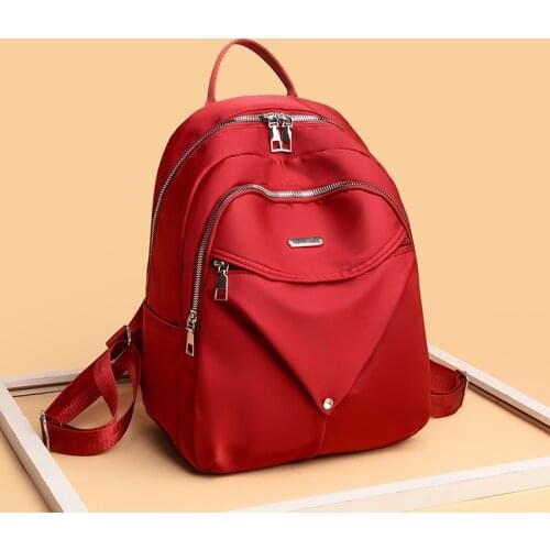 Female Pack Oxford Women Backpack Fashion Bagpack Shoulder Back Bag Preppy Style Backpacks for Girls Bookbag Rucksack
