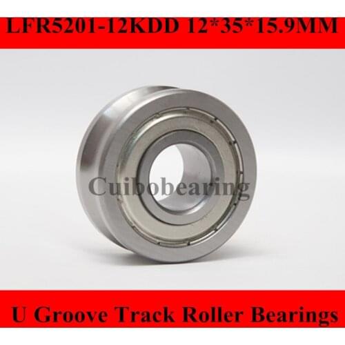 10PCS LFR5201KDD U Groove Track Roller Bearings LFR5201-12 KDD