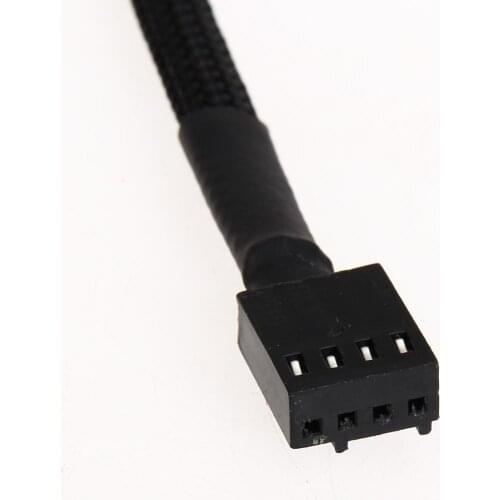 12in 5PCS 4 Pin PWM Connector Case Fan Extension Power Cable for Computer CPU for Computer Case Fan 12 Inch