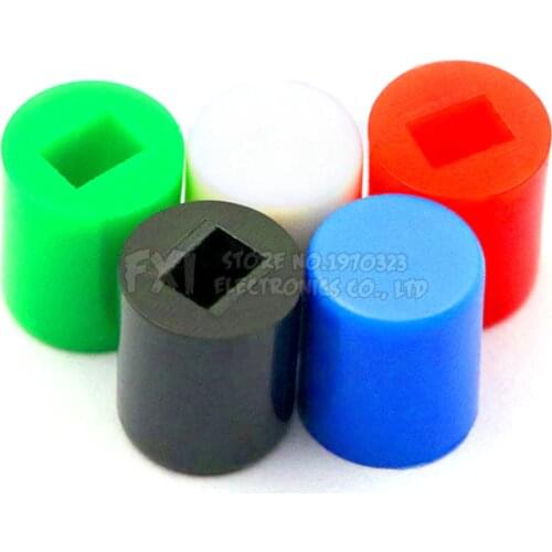 20PCS For 5.8*5.8/7*7/8*8/8.5*8.5mm Cylindrical cap Self Locking Push Tactile Power Micro Switch Kit 6 Pin Button Switches
