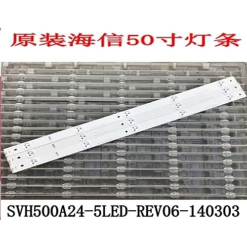 3piece/lot 493mm LED Backlight strip 5leds For Hisense 50''Tv E257384 SVH500A24-5LED-REV06-140303 1piece=5led 493mm