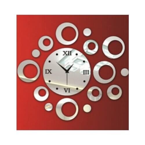 2019 new limited hot sale 3d mirror wall clock watch home decoration clocks reloj pared quartz living room acrylic