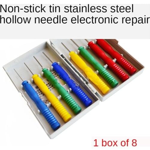 8pcs/lot hollow needles desoldering tool electronic components Stainless steel
