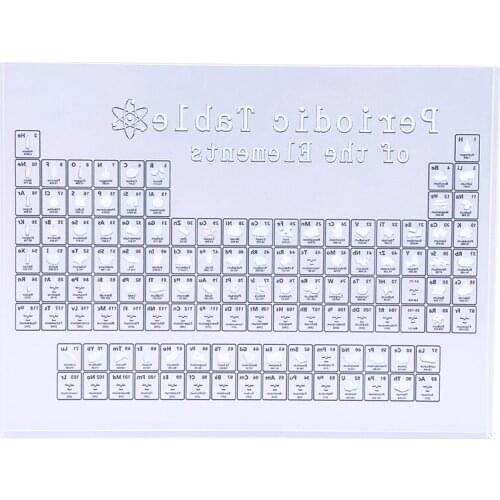Acrylic Periodic Table Display With Real Elements Kids Education School Day Birthday Gifts Chemical Element Display Home Decor
