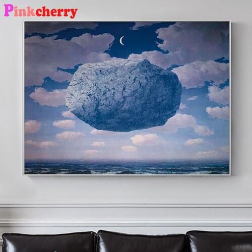 5D DIY Diamond Painting Blue Stone In Sky Night Full Square Drill Rhinestone Painting Diamant Embroidery animal Mosaic Kits