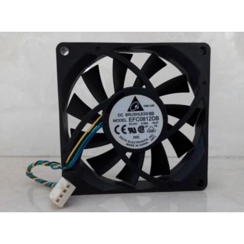 Authentic Delta EFC0812DB 8015 12V 0.50A 8CM four-wire PWM speed-controlled large volume fan