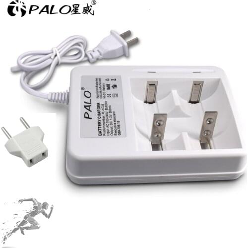 Palo Smart Indicator LED Display C D AA AAA Battery Charger For 1.2V NiCd NiMh AA AAA C D Rechargeable Battery Quick charger
