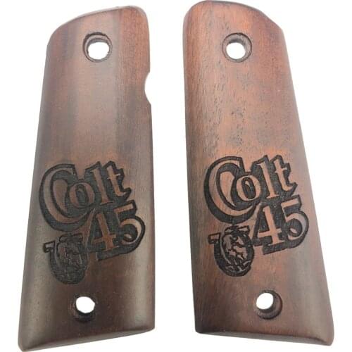 Colt 1911 Compatible Laser Cut Wooden Grip