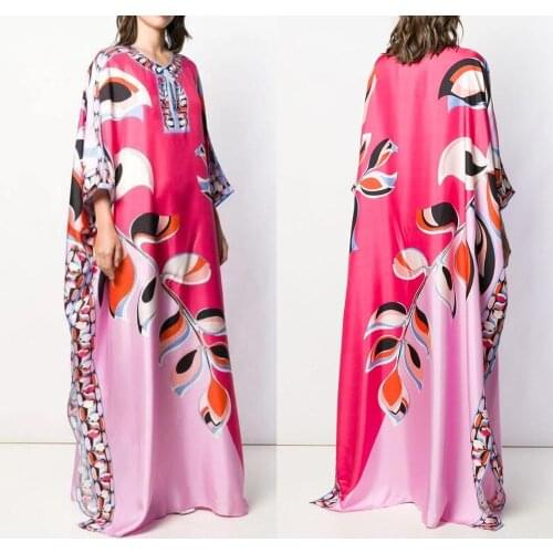 New Arrivals loose large fashion beautiful V-neck Stretch Knit Long Dress