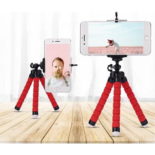 Mini Flexible Sponge Octopus Tripod for IPhone Samsung Xiaomi Huawei Portable Monopod Holder Smartphone Tripode