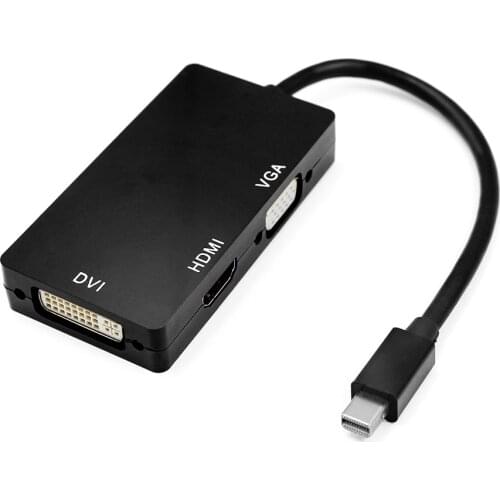 4K mini Displayport to HDMI VGA DVI adapter converter cable 1080P VGA DVI HDMI 4K converter cable for HP Dell Lenovo