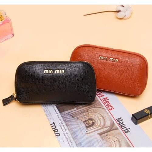 Ellovado Genuine Leather Clutch Bag Women Coin Purse Female Multi-layer Zipper Organizer Women Storage Bag Fashion Small Wallets