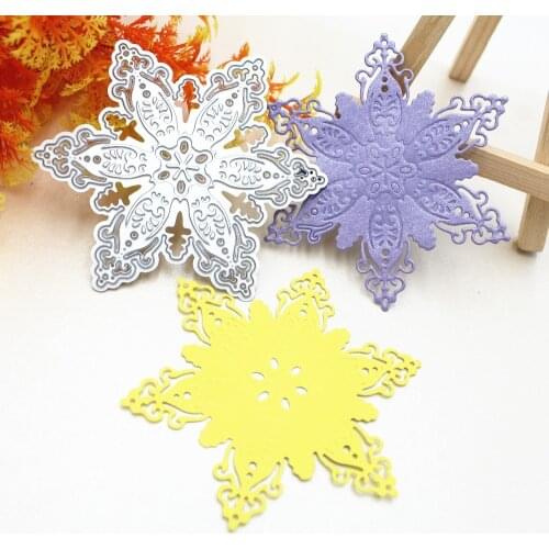 Beautiful Snowflake DIY Scrapbooking Photo Album Paper Card Craft Cute Embossing Metal Cutting Dies Stencils Scrapbooking