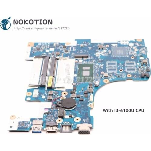 NOKOTION BMWD1 NM-A491 MAIN BOARD For Lenovo 300-17ISK Laptop Motherboard SR2EU I3-6100U CPU UMA MB