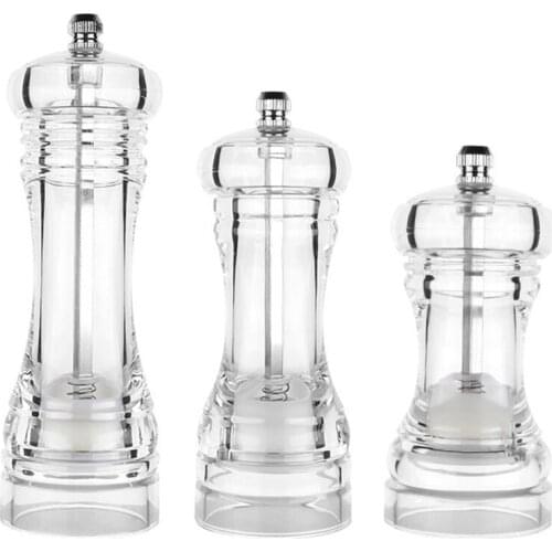 Salt and Pepper Grinder Mill Set, Adjustable Coarseness Ceramic Sea Salt Grinder Shakers for Home Kitchen