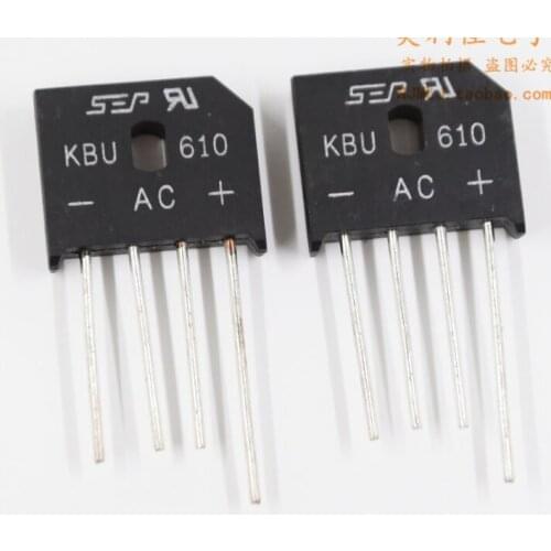 Xinyuan SEP KBU610 6A1000V KBU-610 rectifier bridge Professional Electronic Component Parts A starting 10pcs/lot