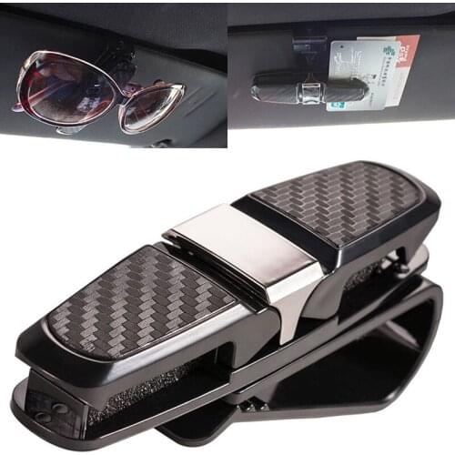 Newest Car Sun Visor Glasses Sunglasses Card Ticket Holder Clip Mount Universal