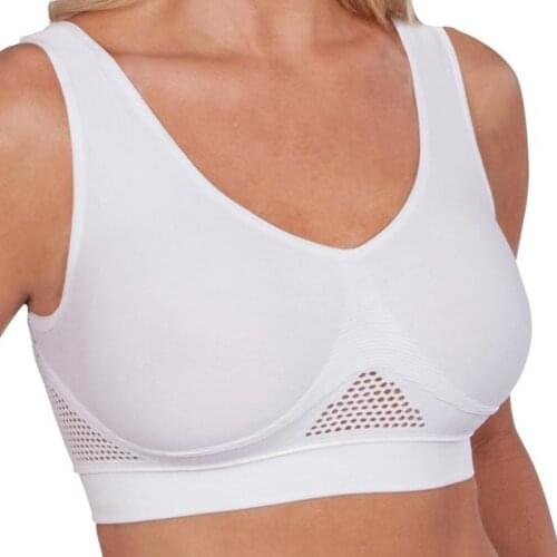 New fashion lady fitness wireless comfortable hollow mesh push up bra anti-seismic plus size underwear for woman sexy bralette