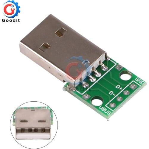 1PCS USB to DIP Adapter Converter 4 pin for 2.54mm PCB Board Power Supply Diy Kit Electronic PCB Board Module Adapter