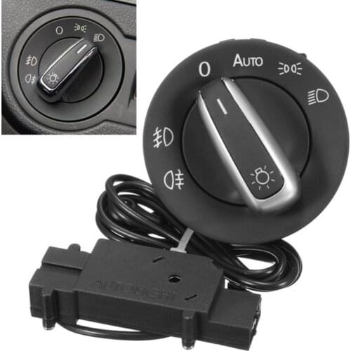 Golf 6 Car Light Switch Chrome With Headlight Switch Sensor Control for Passat B6 Jetta Golf MK5 OEM 5ND 941 431B
