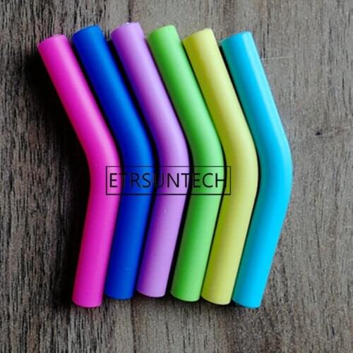 300pcs Food Grade Silicone Tips for 6mm 8mm Stainless Steel Straws Anti-scald /Cold Straw Cover Multicolored Straw Caps