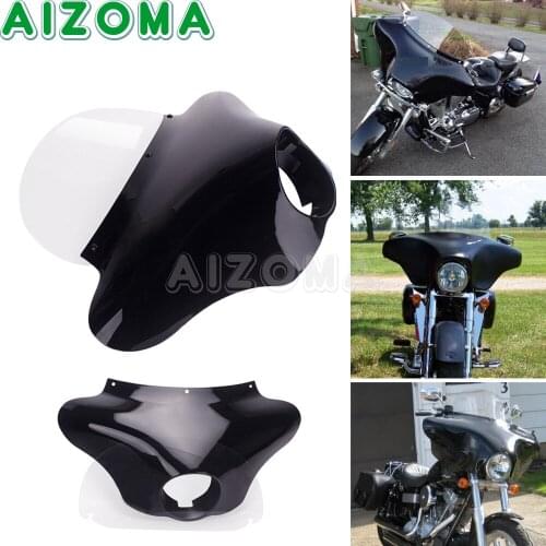 Custom Moto Front Outer Fairing Windscreen Shield For Harley Sportster Iron XL883N XL1200 Touring Softail Electra Glide Breakout