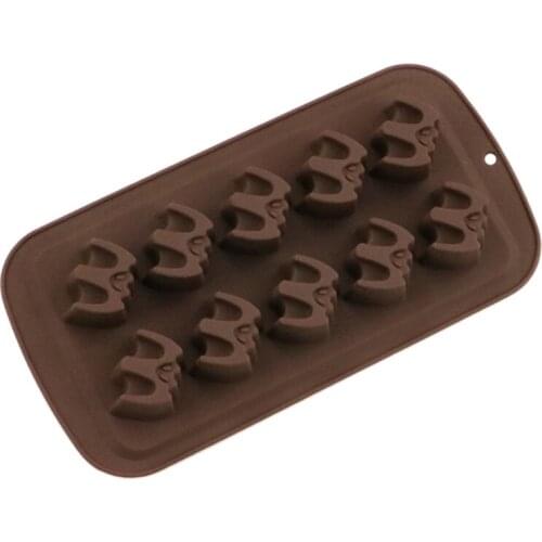 R2JC Sugarcraft Mould Halloween Animal Bat Cookie Cutters Cartoon Halloween Gift Food-grade Silicone Cake Plunger Cutter