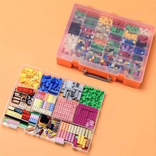 Handmade Supplies Assortment Boxed Toys Small Particles Parts Grid Transparent Packing Storage Finishing Box