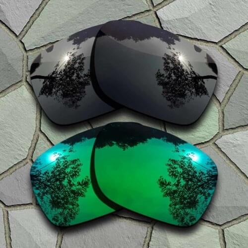Grey Black&Jade Green Sunglasses Polarized Replacement Lenses for Oakley Holbrook