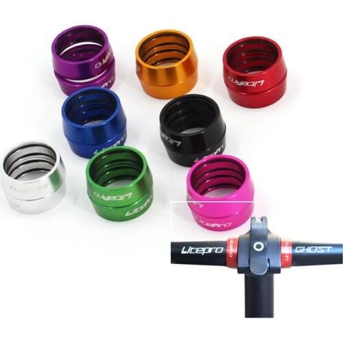 Folding Bike Handle Fixed Cover Handlebar Stop Collar Space Ring Aluminum Alloy 25.4mm Handle Bar Spacing-rings